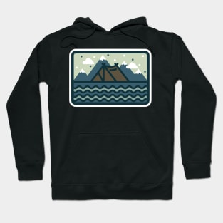 Camp Mountain Beach View Hoodie